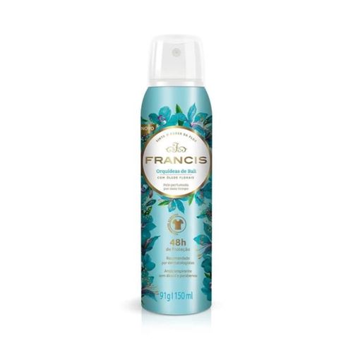 Kit c/4 Unidades de Desodorante Aerosol Francis 150ml Clássico Azul