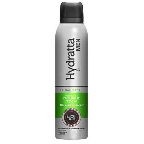 Kit c/4 Unidades de Desodorante Aerosol Hydratta 150ml Men Fresh/Verde