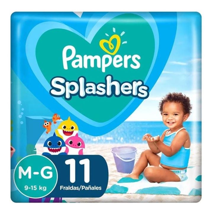 Kit 2 Fraldas Pampers Splashers M/G c/11 Unidades cada