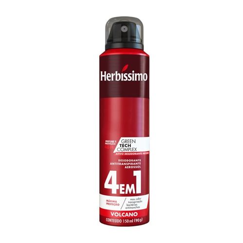 Kit c/4 Unidades de Desodorante Aerosol Herbissimo 150ml Volcano