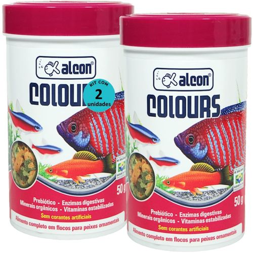 ALCON COLOURS FLOCOS 50G KIT COM 2 ALCON COLOURS FLOCOS 50G KIT COM 2