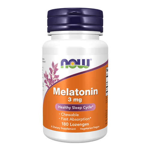 Melatonina 3mg 180 Pastilhas NOW Foods Melatonina 3mg 180 Pastilhas NOW Foods