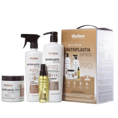 Kit Vita Derm Nutriplastia Express Pro (4 Produtos) Kit Vita Derm Nutriplastia Express Pro (4 Produtos)