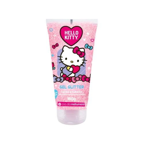 Cia da Natureza Gel Glitter Corpo e Cabelo Hello Kitty 180 g Cia da Natureza Gel Glitter Corpo e Cabelo Hello Kitty 180 g