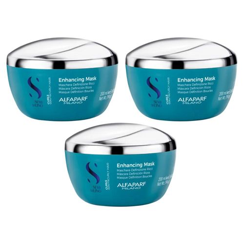 Kit Alfaparf Semi di Lino Curls 3 Máscaras 200 ml Kit Alfaparf Semi di Lino Curls 3 Máscaras 200 ml