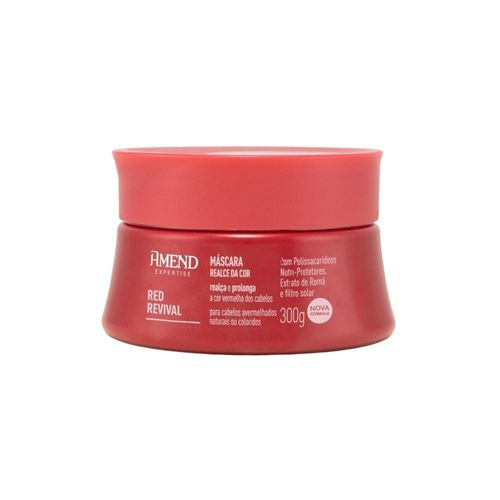 Máscara Realce Cor Amend Expertise Red Vermelhos 300 g