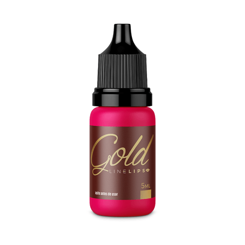 Pigmento MagColor Gold Line Lips para Lábios - Pink