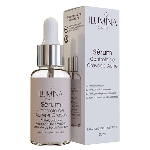 Sérum Facial Anti-Acne Controle de Cravos 30ml Ilumina Care