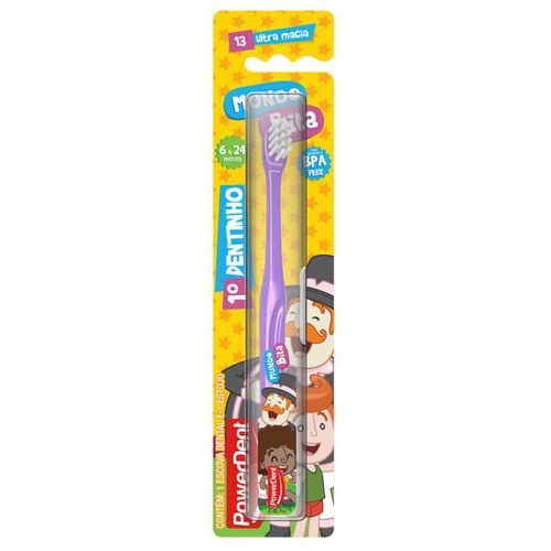 Escova Dental Powerdent Mundo Bita 1 Dentinho Escova Dental Powerdent Mundo Bita 1 Dentinho