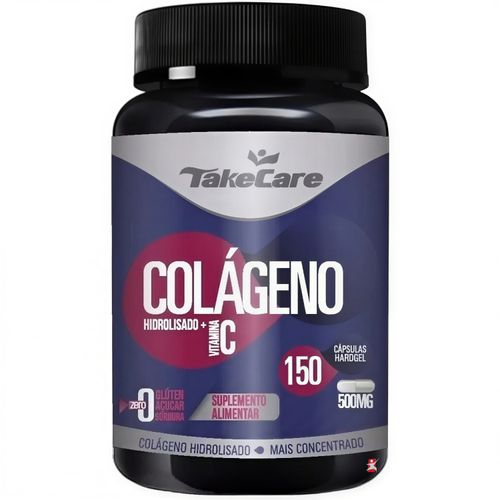 COLÁGENO HIDROLISADO + VITAMINA C 500MG 150 CÁPSULAS - TAKE CARE COLÁGENO HIDROLISADO + VITAMINA C 500MG 150 CÁPSULAS - TAKE CARE