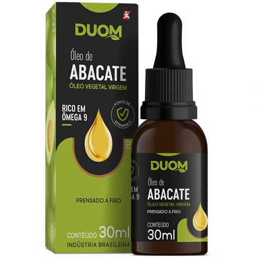 ÓLEO VEGETAL VIRGEM DE ABACATE 30ML – DUOM MALTTA NUTRITION