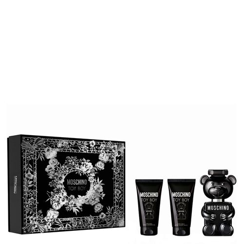 Kit Moschino Toy Boy Eau de Parfum Masculino 50ml + Gel Corporal 50ml + Gel Pós-Barba 50ml Kit