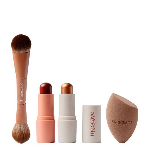 Kit Mascavo Plum Glow & Go Trio + Problender Esponja Grande Kit Kit Mascavo Plum Glow & Go Trio + Problender Esponja Grande Kit