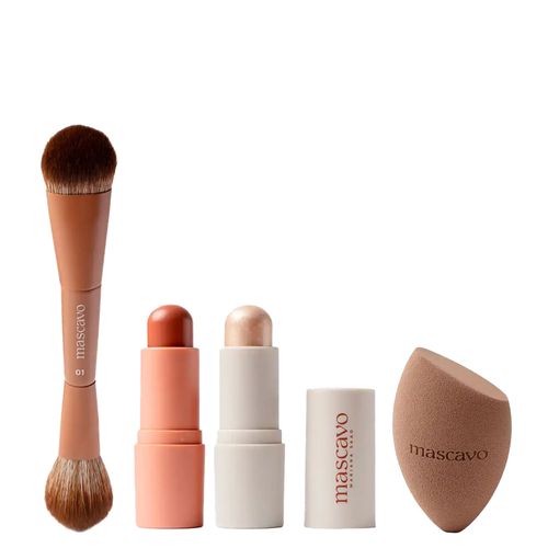 Kit Mascavo Maple Glow & Go Trio + Problender Esponja Grande Kit