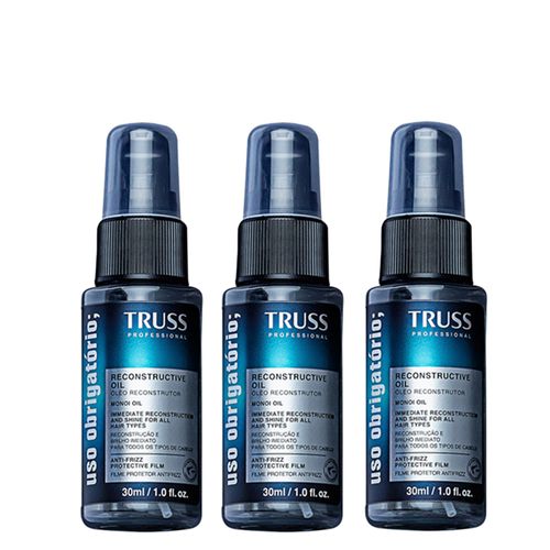 Kit Truss Uso Obrigatorio Óleo Capilar 30ml 3 Unidades INATIVO - Kit