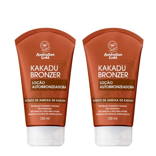 Kit Australian Gold – 2 Unidades Loção Autobronzeadora Kakadu Bronzer 120ml Kit