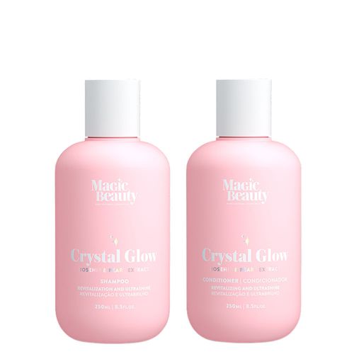 Kit Magic Beauty Crystal Glow - Shampoo 250ml + Condicionador 250ml Kit Kit Magic Beauty Crystal Glow - Shampoo 250ml + Condicionador 250ml Kit
