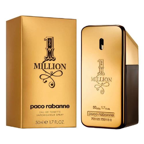 1 Million Paco Rabanne Eau de Toilette - Perfume Masculino 50ml 1 Million Paco Rabanne Eau de Toilette - Perfume Masculino 50ml