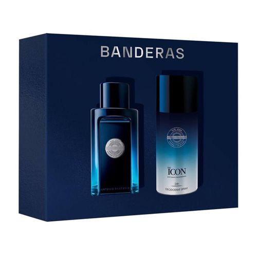Conjunto The Icon Banderas Masculino - Eau de Toilette 100ml + Desodorante Spray 150ml