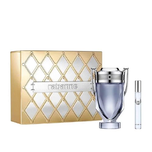 Conjunto Invictus Paco Rabanne Masculino Eau de Toilette 200ml + Eau de Toilette 10ml Conjunto Invictus Paco Rabanne Masculino Eau de Toilette 200ml + Eau de Toilette 10ml