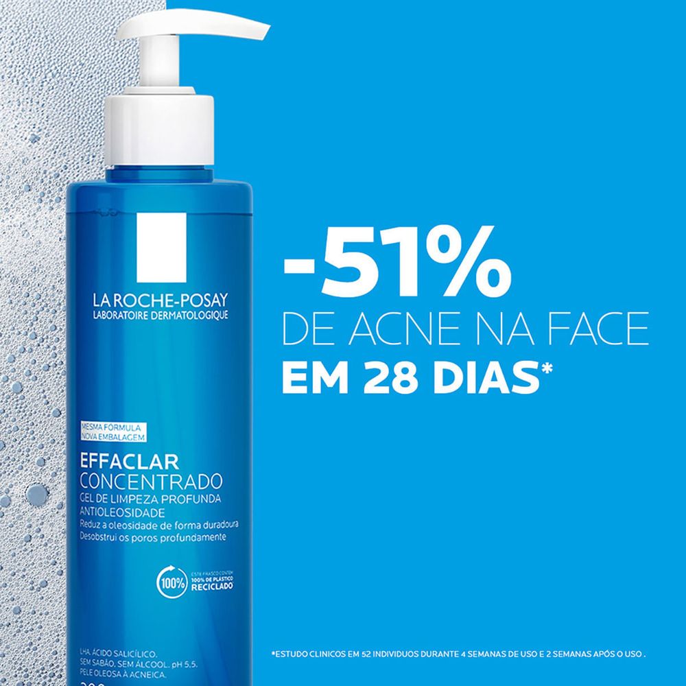 Gel de Limpeza Facial La Roche-Posay Effaclar Concentrado 300g