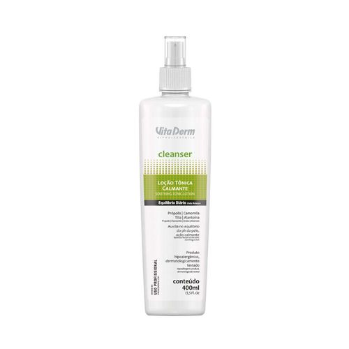 Vita Derm Cleanser Loção Tônica Calmante 400 ml Vita Derm Cleanser Loção Tônica Calmante 400 ml