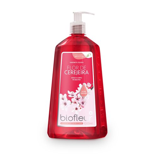 Biofleur Sabonete Líquido 1L Hid. Flor De Cereja