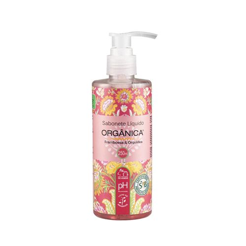Orgânica Framboesa e Orquídea Sabonete Liquido 250ml Orgânica Framboesa e Orquídea Sabonete Liquido 250ml