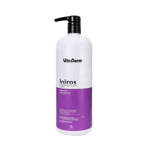 Máscara Matizadora Vita Derm Loiros Perfeitos 1 Litro Máscara Matizadora Vita Derm Loiros Perfeitos 1 Litro