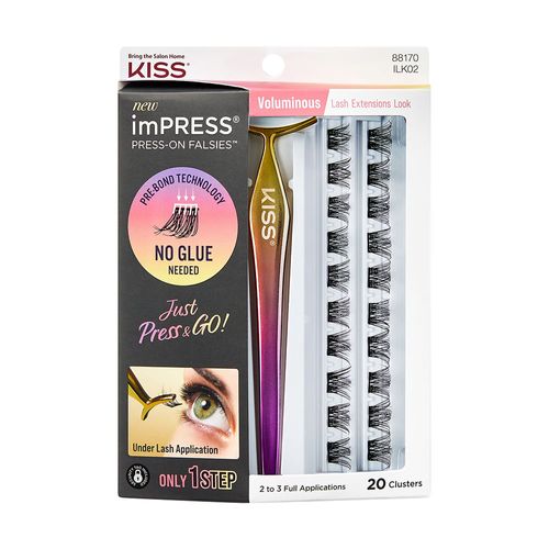 Cílios Postiços ImPRESS Press-on Falsies Voluminous - Kiss New York Falsies Voluminous Preto Cílios Postiços ImPRESS Press-on Falsies Voluminous - Kiss New York Falsies Voluminous Preto