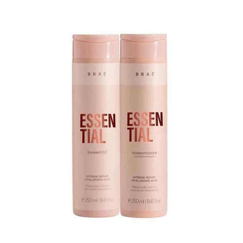 Kit Braé Essential Shampoo 250 ml + Condicionador 250 ml Kit Braé Essential Shampoo 250 ml + Condicionador 250 ml