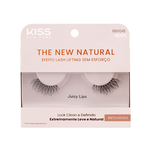 Cílios Postiços The New Natural Metadinha Juice Lips - Kiss New York Juice Lips Preto Cílios Postiços The New Natural Metadinha Juice Lips - Kiss New York Juice Lips Preto