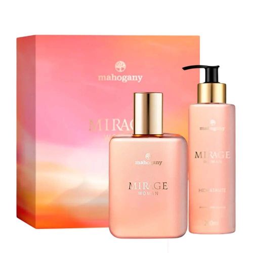 Kit Mirage Woman Fragrância e Hidratante Corporal Mahogany Kit Mirage Woman Fragrância e Hidratante Corporal Mahogany