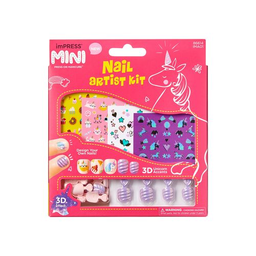 Unha Postiça ImPRESS Mini Kit Infantil Nail Art - Kiss New York Multicolorido Unha Postiça ImPRESS Mini Kit Infantil Nail Art - Kiss New York Multicolorido