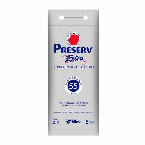 MULTI-Camisinha Preserv Extra com 6 unidades
