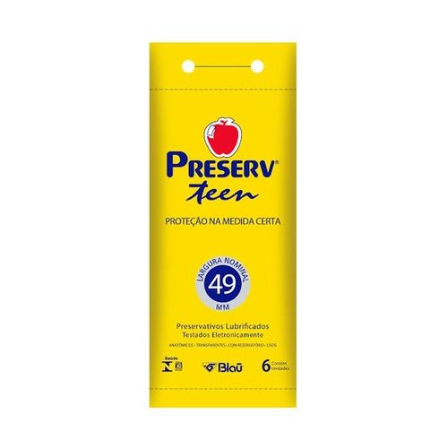 Preservativo Preserv Teen com 6 Unidades