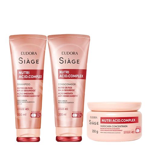 Kit Eudora Siàge Nutri Acid - 3 Produtos Kit
