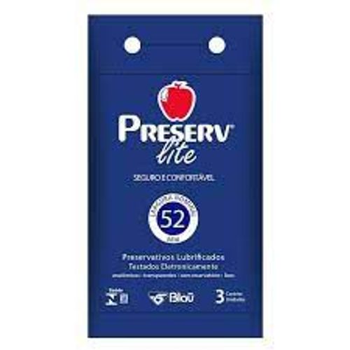 Preservativo Preserv Lite com 3 Unidades