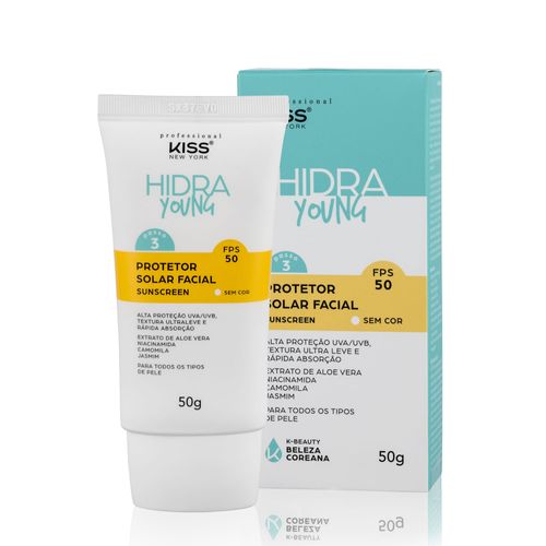 Protetor Solar Facial FPS 50 Hidra Young - Kiss New York