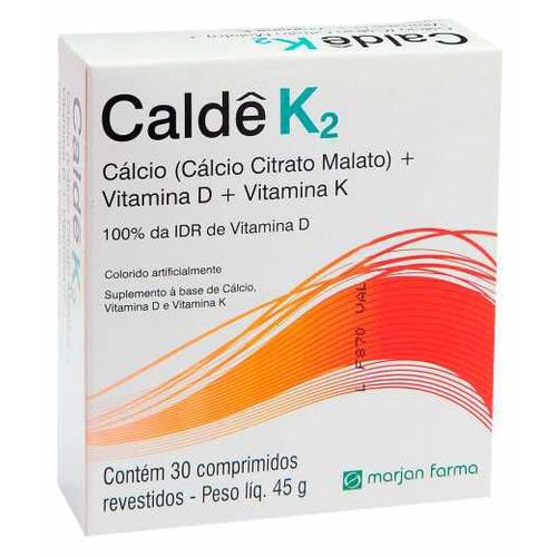 Suplemento Vitamínico Caldê K2 30 Comprimidos
