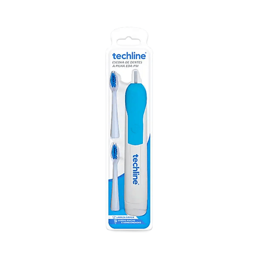 Escova Dental Elétrica Adulto Azul Techline