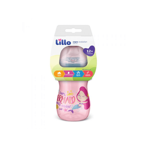Copo Evolution Bebedor SIL Menina 240ml Rosa Copo Evolution Bebedor SIL Menina 240ml Rosa