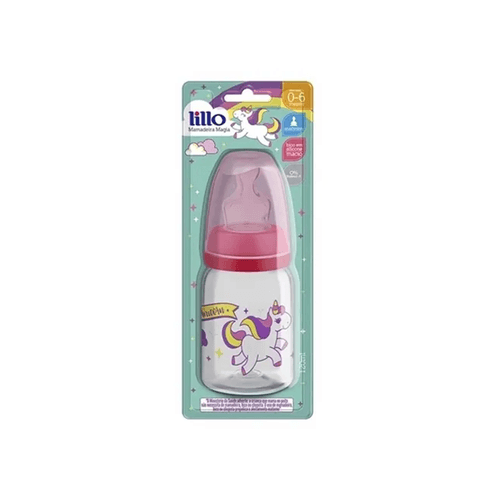 Mamadeira Lillo Magia Orto Sil Rosa 120ml