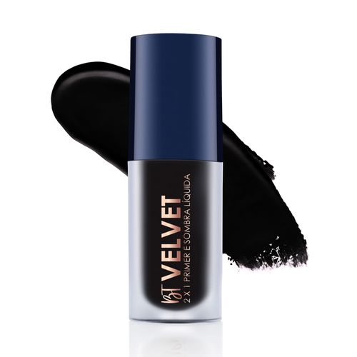 Sombra Liquida e Primer BT Velvet - Bruna Tavares Preto Black Preto