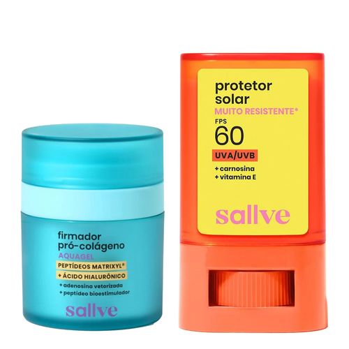Kit-Sallve-Creme-Firmador-Pro-Colageno-30g-Protetor-Solar-Facial-FPS-60-15g-Stick Kit-Sallve-Creme-Firmador-Pro-Colageno-30g-Protetor-Solar-Facial-FPS-60-15g-Stick