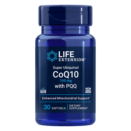 Super Ubiquinol CoQ10 com PQQ 100mg 30 Cápsulas Life Extension