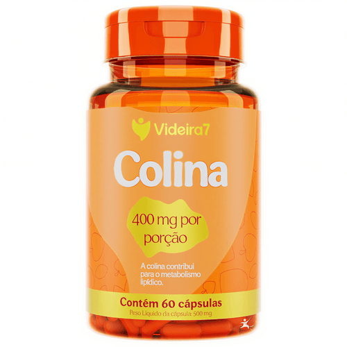 COLINA 400MG NA PORÇÃO 60 CAPSULAS - VIDEIRA 7