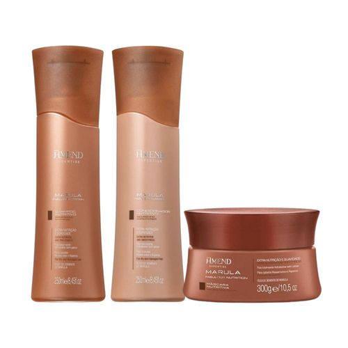 Kit Amend Shampoo Condicionador e Mascara Marula Nutrition