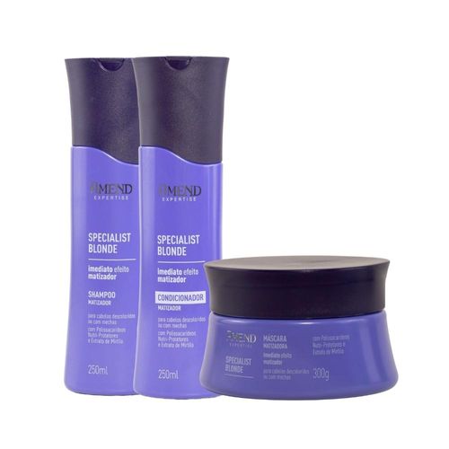 Kit Shampoo Condicionador Mascara Amend Specialist Blonde
