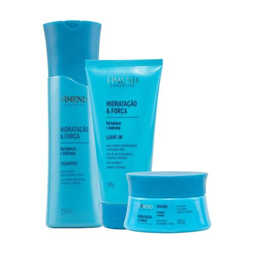 Kit Shampoo Mascara Leave-in Amend Hidratacao Forca